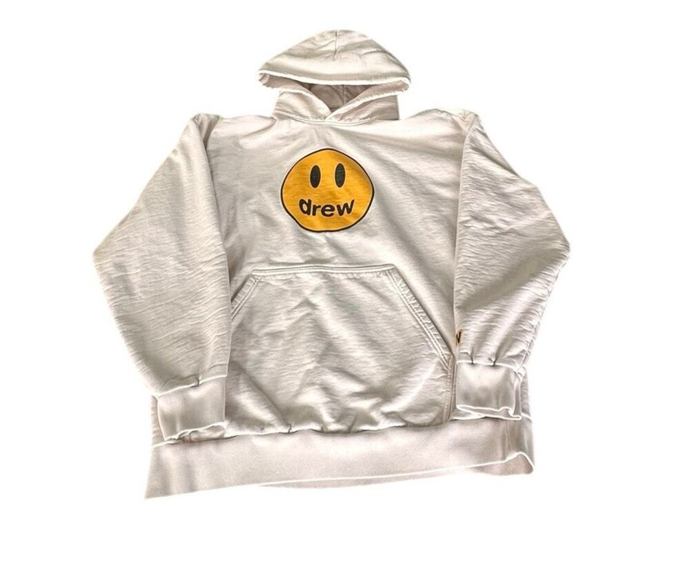 Justin Bieber Drew House Mascot Hoodie Sweatshirt Off White Size L *Read*
